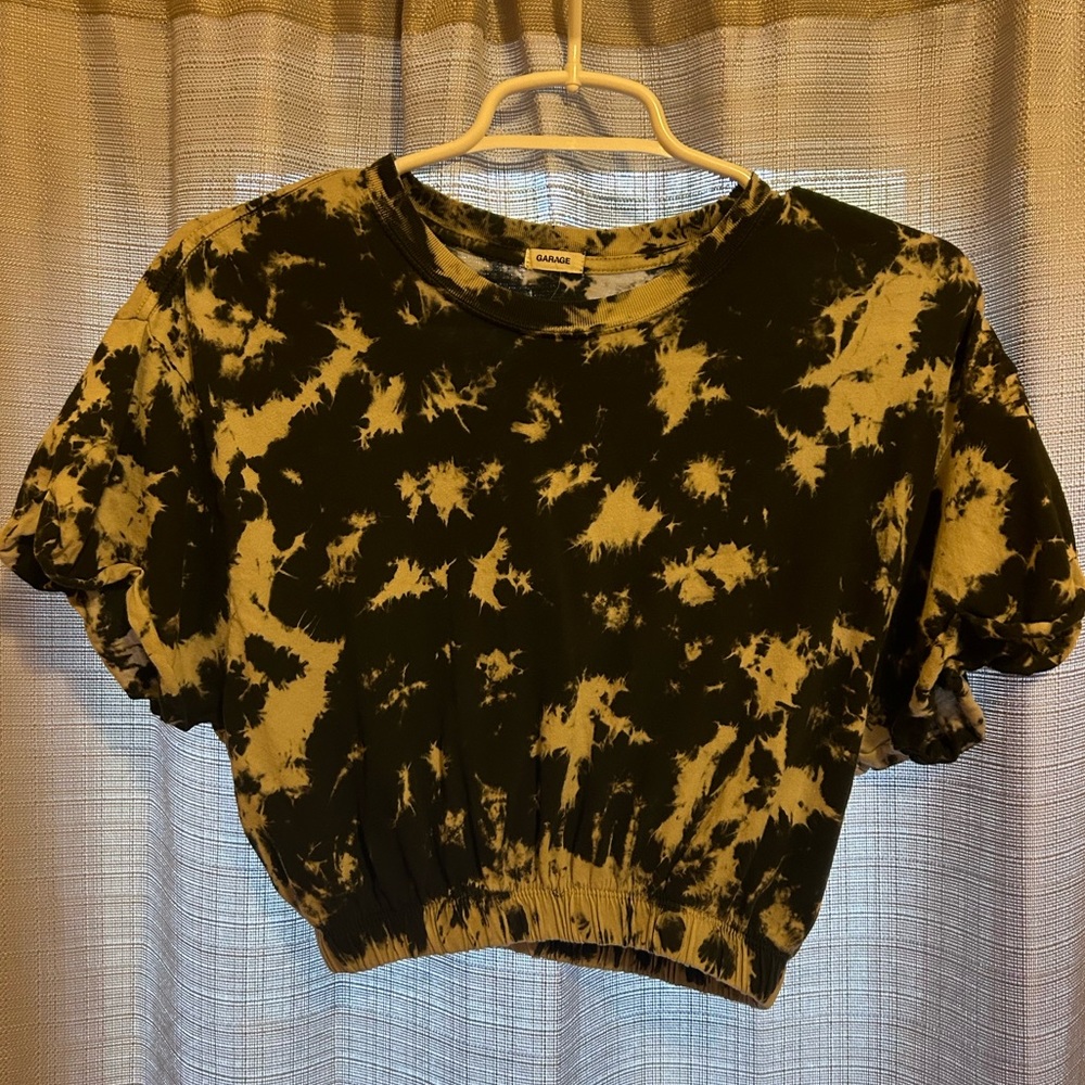 women’s tie die crop top! size: small